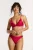 Shiwi voorgevormde triangel bikini Beau met ruches rood