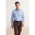 TRENDYOL MAN Heren Blauw Effen Lang Regular fit Overhemden
