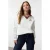 TRENDYOLMİLLA Dames Ecru Slogan Lang Oversized Sweatshirts