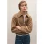 MANGO TEEN suèdelook jasje met studs – middenbruin