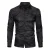 Slim-fit geborduurd zwart Paisley-shirt