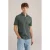 WE Fashion slim polo donkergroen