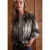 Blouson met lange mouwen en ruitjespatroon
