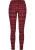 Urban Classics – Tartan Skinny jeans – Taille, 32 inch – Rood/Zwart