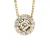 Collar Diamonds 0,13 Cts Yellow Gold