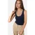 U Kraag Gebreide Tube Top
