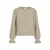 VILA gebreide gemêleerde trui met ruches – beige
