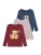 NAME IT Shirt ‘NMFNIA’  navy / rosé / bourgogne / zwart