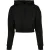 Urban Classics Dames/Dames Terrycloth Korte Hoodie (Zwart)