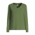 Anytime longsleeve V-hals olijfgroen