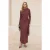 Dames platte maxi lange casual/dagelijkse bodycon hijab jurk