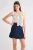 Belted Hoge Taille Wrap Front Shorts met Splitdetail