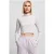 Urban Classics Ladies Organic Cropped Turtelneck Longsleeve Softlilac