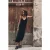 Mikuta The Black Long Lyocell Slip Dress Black