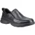 Hush Puppies Harold Leren Heren Zwarte Mocassins Schoenen