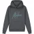 Malelions Men Striped Signature Hoodie | Dark Grey/Ice Blue