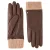 Roeckl Vingerhandschoenen ‘BRESLAU TOUCH’  beige / donkerbruin