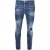 Dsquared2 Skater Jeans Destroyed Reinforced Paint Splash Effect Blauwe Jeans