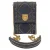 Dior Diorama verticale clutch met studs in marineblauwe katoenen denim