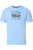 Redmond T-Shirt ronde hals blauw, Bedrukt