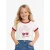 Guess Meisjes t-shirt cherry pure wit