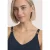 Street One Dames Top met V-hals en decoratief detail in Blauw
