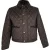 Burberry cropped gewatteerd jack in bruin polyamide