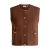 Yest gebreide vest – bruin