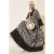 Geprinte V-hals Maxi-jurk