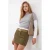 TRENDYOLMİLLA Dames Bruin Effen Broekrok Normale taille Shorts Bermuda’s