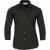Russell Collection Dames/Dames Easy-Care 3/4 mouw shirt (Zwart)