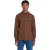Farah Vintage Oxford-overhemd met lange mouwen en knoopsluiting voor heren (Midden-Bruin)