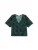 Thinking MU Blouse ‘Libelula’  donkerblauw / groen