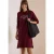 Kniehoge sweaterjurk met capuchon