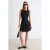TRENDYOLMİLLA Dames Zwart Effen Kort / Mini Mouwloos Skater Jurken