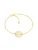 So Chic Armband  goud / donkerroze
