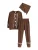 Lindex Nachtkledij ‘Christmas Santa Ginger’  blauw / donkerbruin / smaragd / wit