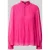 Marc Cain blouse met lange mouwen met kraag met ruches Cut Out