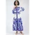 V-hals Paisley Maxi-jurk met Split