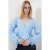 V-hals Blouse met Strikdetails in Crepe