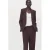 Mango wide leg low waist broek donkerpaars
