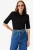 Lacoste Dames Poloshirt zwart, Effen