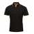 Premier Heren Coolchecker Contrast Pique Poloshirt (Zwart/Zonnebloem)