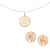 Orphelia ‘Fiore’ Dames 925 Sterling Zilveren Set: Ketting-Pendant + Oorbellen – Roze SET-7079/1