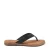 Lazamani 75.481 leren teenslippers met slangenprint zwart