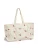PIECES Shopper ‘PCBella’  donkerroze / wolwit