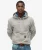 Relaxed Hoodie met Contrasterende Stiksels Grijs