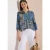 Cecil Dames 3/4-mouwen blouse met patchworkprint in Blauw