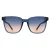 Calvin Klein Vierkante Vrouwen Kristal Marineblauw Perzik Kleurverloop CK20519S