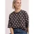 Sweatshirt met korte mouwen en ronde hals